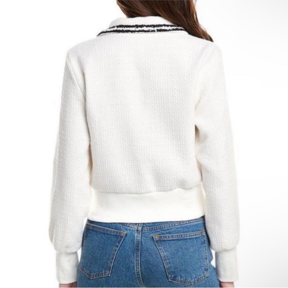 Ellen Tracy Tweed Bomber Jacket - Picture 3 of 9